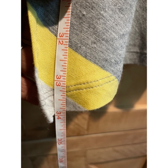 💕SALE 4 for $10💕Graceful Women’s Zenergy by Chico’s Yellow Striped Blouse Size 1 - Picture 7 of 8